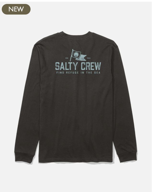 Salty Crew Flag Day Long Sleeve Tee - Black
