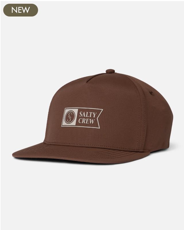 Salty Crew Apex Snapback - Friar Brown
