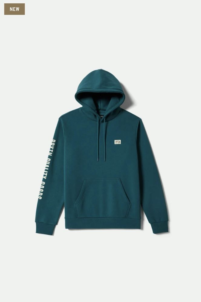 Brixton WOODBURN HOODIE Night Sage