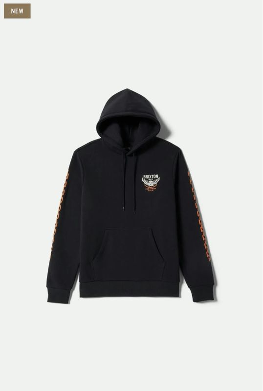 Brixton WALLER HOODIE Black