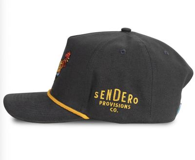 Sendero Yardbird Snapback Hat Charcoal