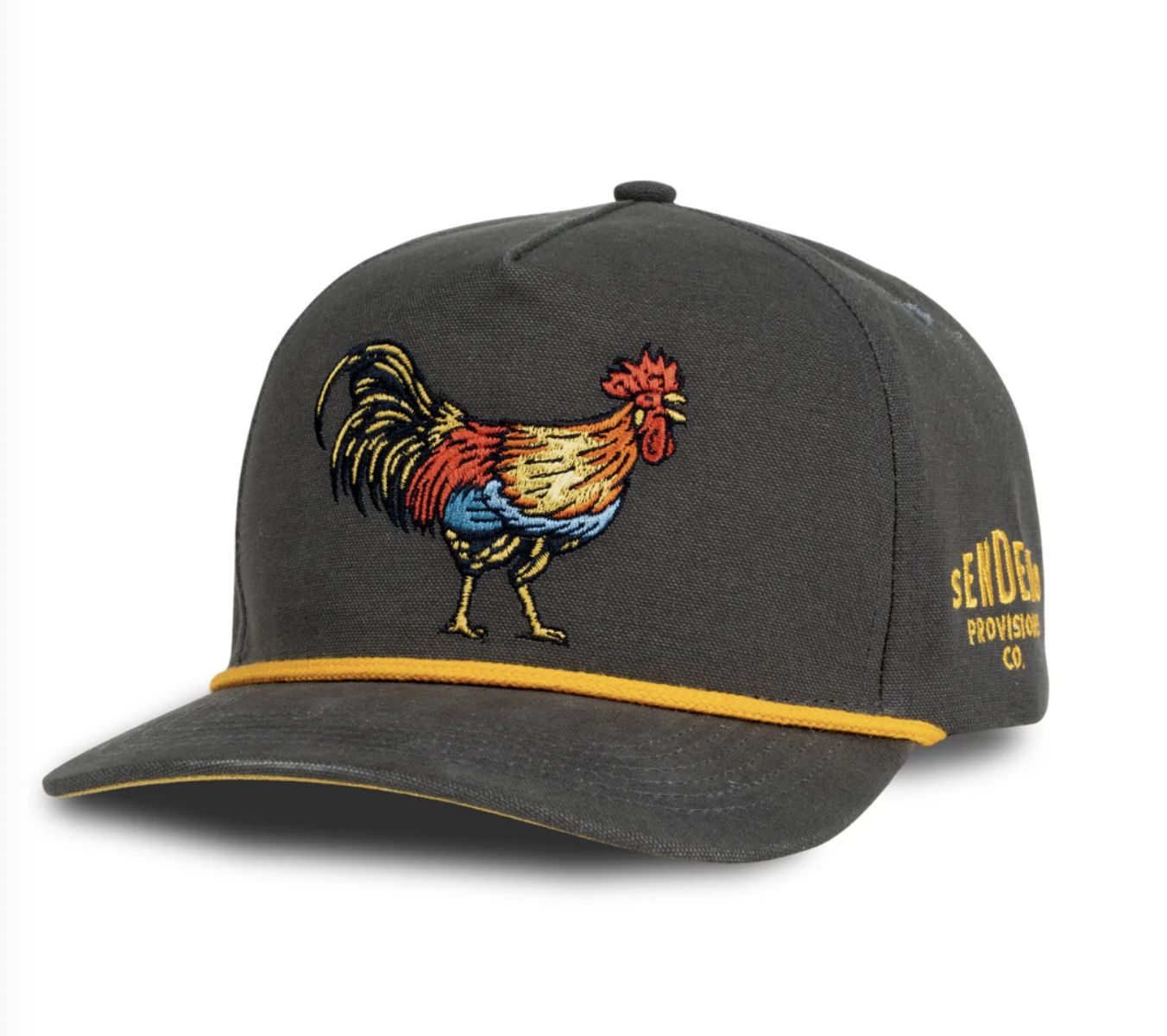 Sendero Yardbird Snapback Hat Charcoal