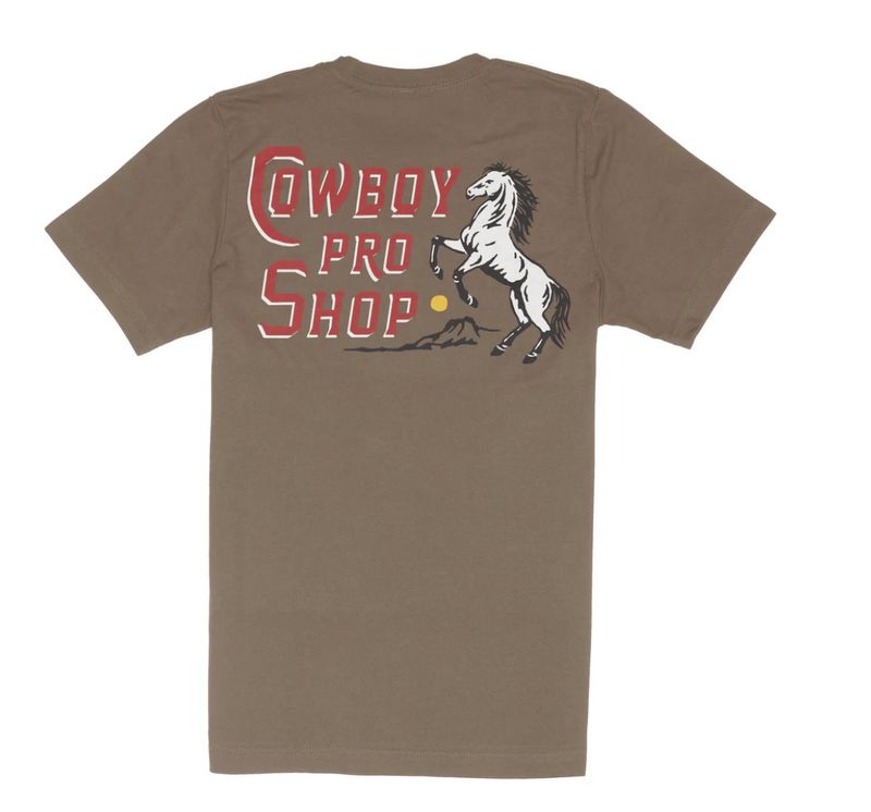 Sendero COWBOY PRO SHOP T-SHIRT L Brown
