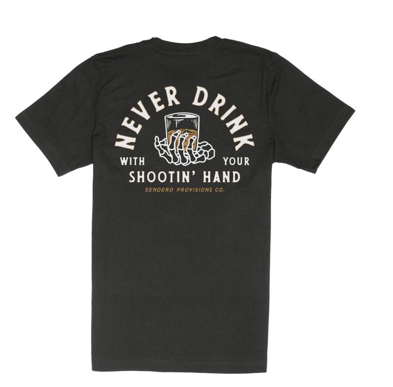 Sendero SHOOTIN&#39; HAND T-SHIRT Black