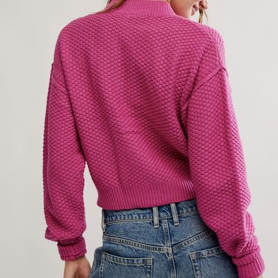 Free People Lila Cardigan Plumdrop