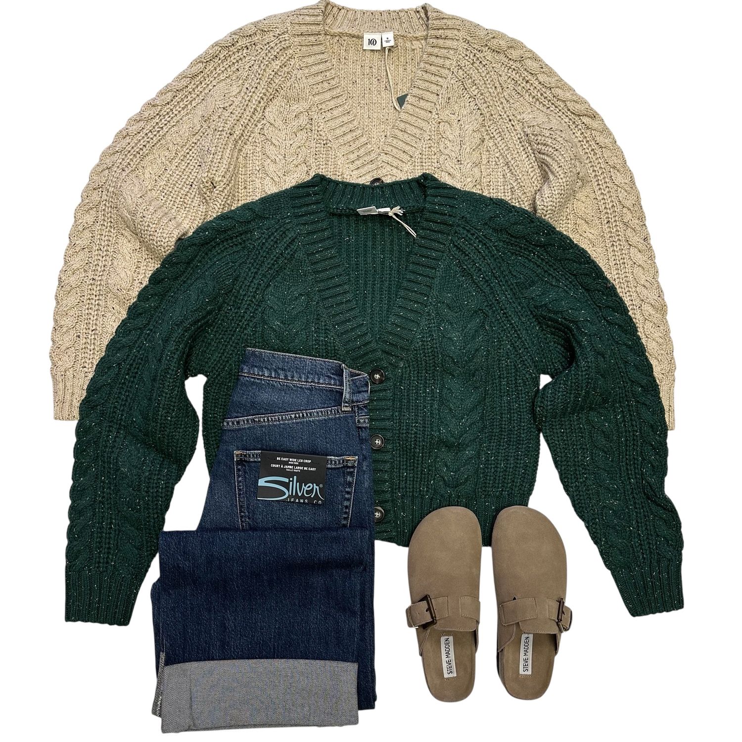 Ten Tree Stillwater Cardigan Warm Oak