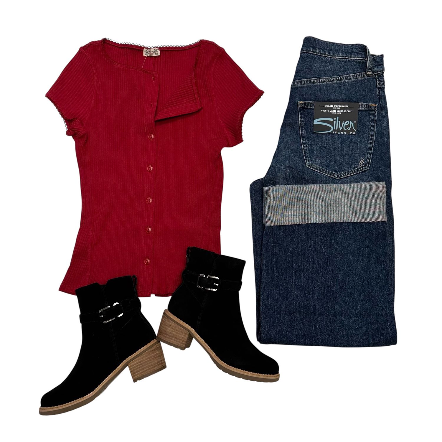 Free People Most Wanted Cardi Red