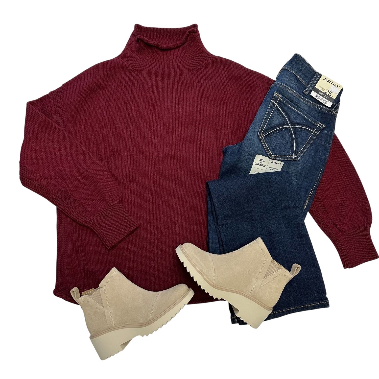 Free People WTF Torres Rollneck Wine