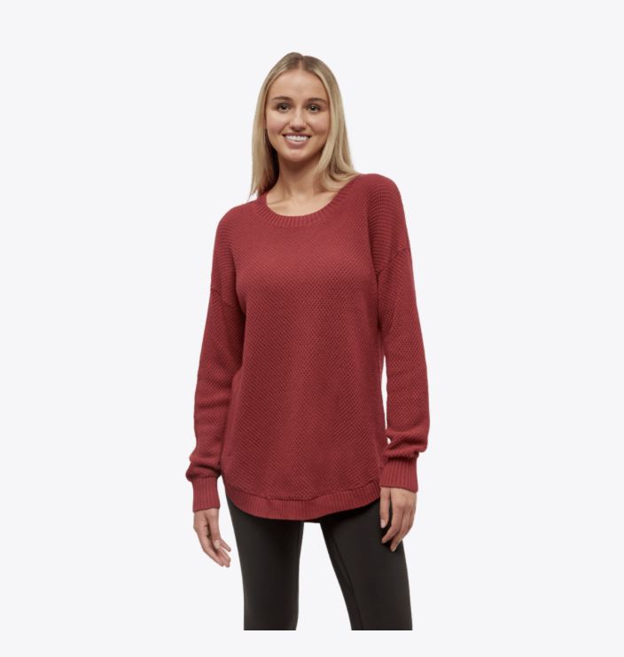 Ten Tree Broughton Sweater Crimson