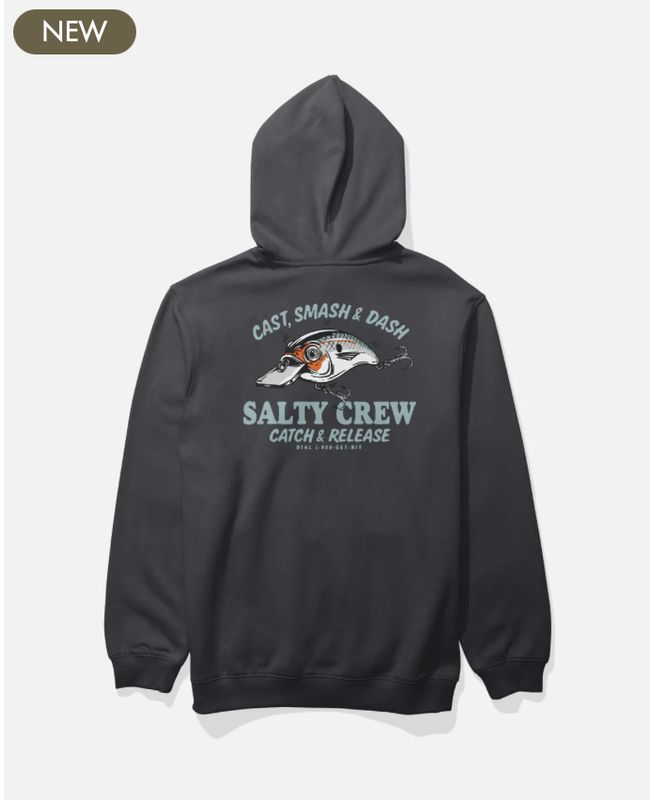 Salty Crew Cast Life Fleece Hoodie - Black