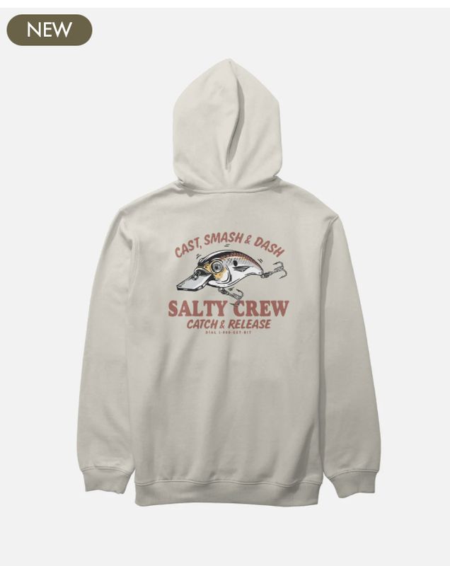 Salty Crew Cast Life Fleece Hoodie - Bone