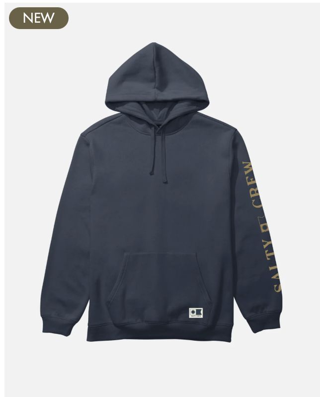 Salty Crew Refuge Fleece Hoodie - Midnight Navy