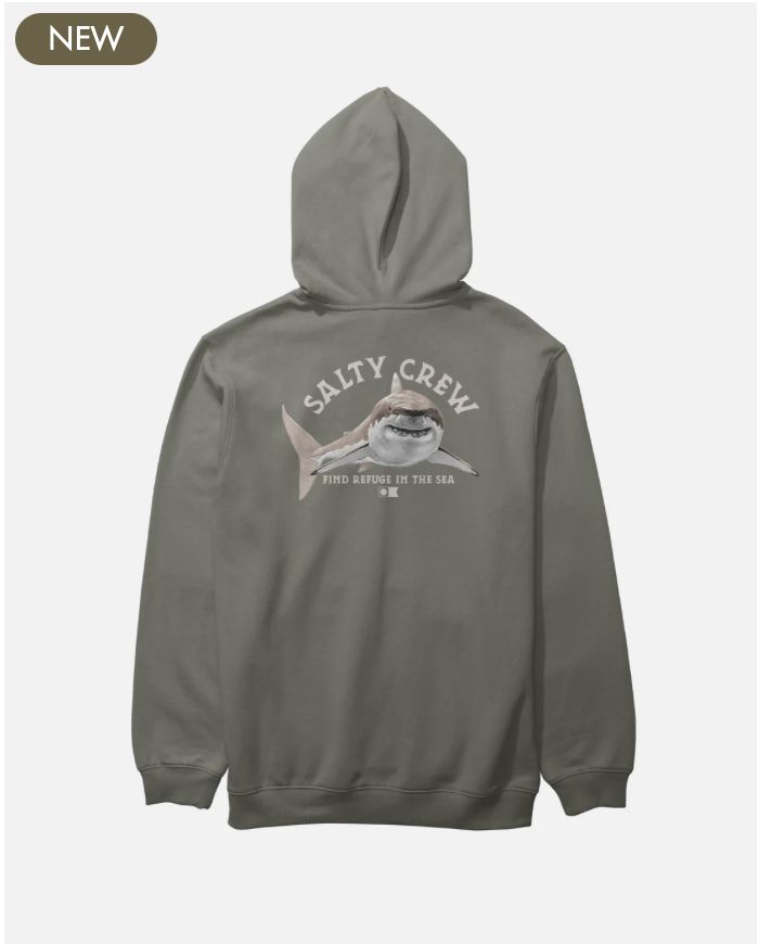 Salty Crew Lurking Fleece Hoodie - Dusty Olive