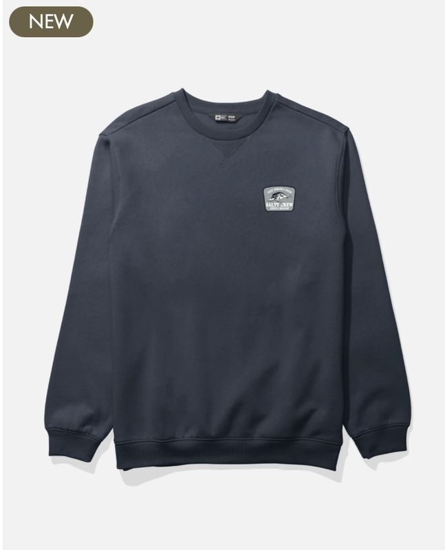 Salty Crew Crafted Crew Fleece - Midnight Navy