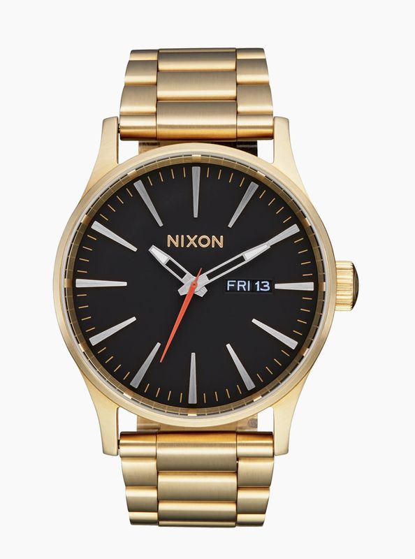 Nixon Sentry SS Yellow Gold Black