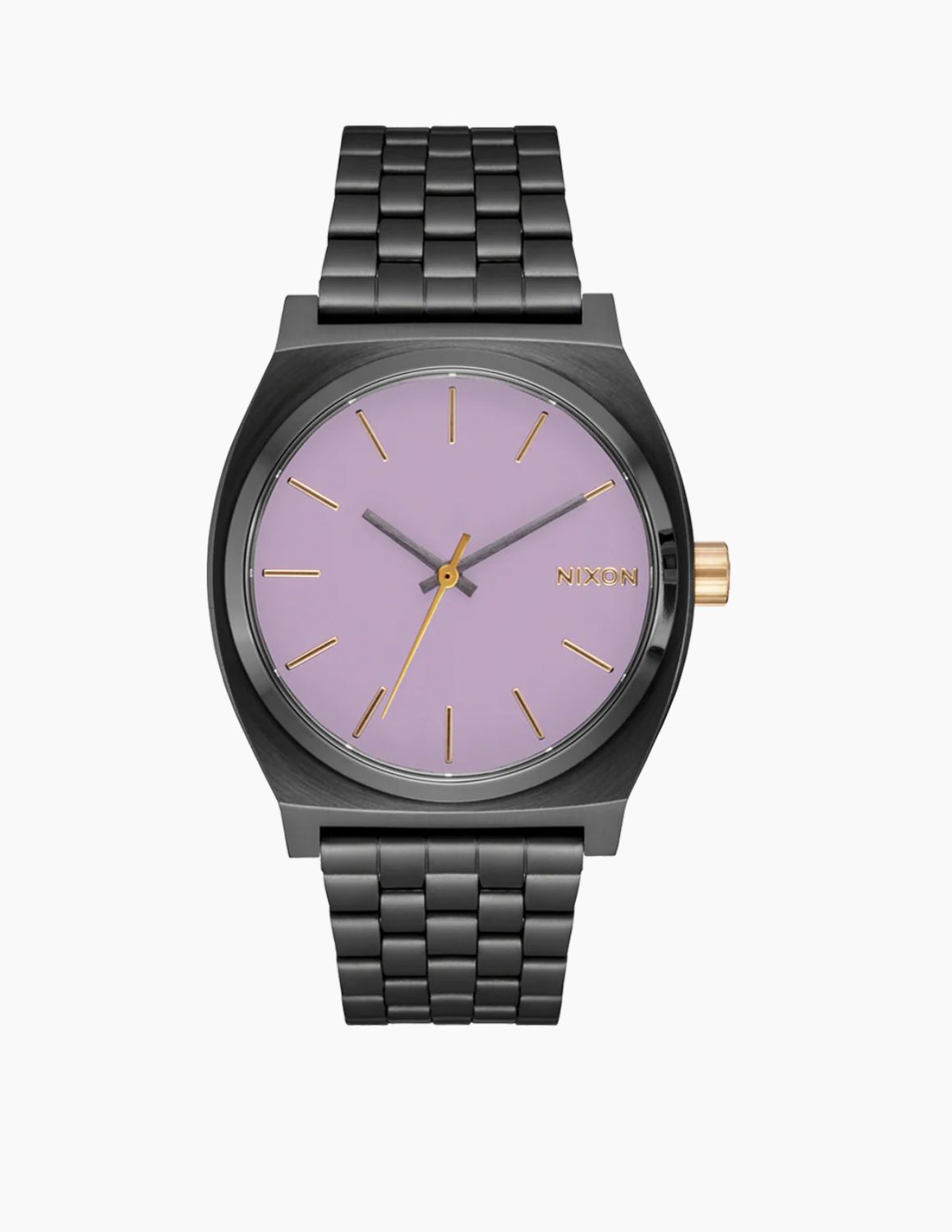 Nixon Time Teller Medium Gunmetal Lavender Gold