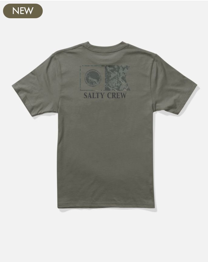 Salty Crew Flagship Fill Boys SS Tee Olive