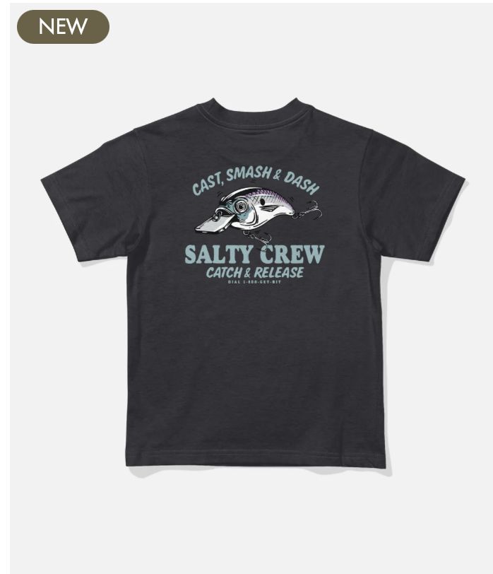 Salty Crew Cast Life Toddler SS Tee Black