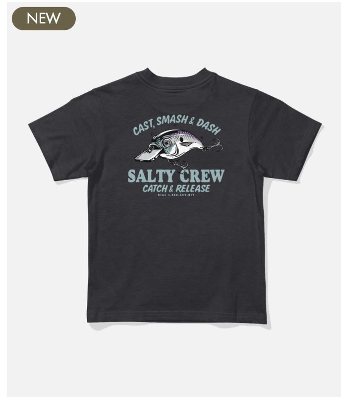 Salty Crew Cast Life Toddler SS Tee Black