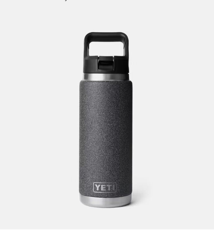 Yeti RAMBLER® 769 ML WATER BOTTLE  WITH COLOUR-MATCHED STRAW CAP Black Stone