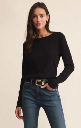 Z Supply Arlet Thermal Top, Colour: BLACK, Size: XS