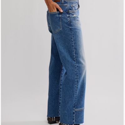 Free People Risk Taker Mid Rise Straight