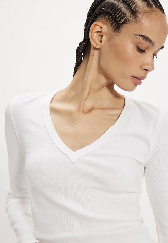 Free People We The Free Neria Long Sleeve Top White