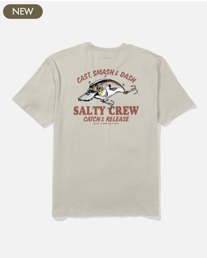 Salty Crew Cast Life Classic Tee  Bone