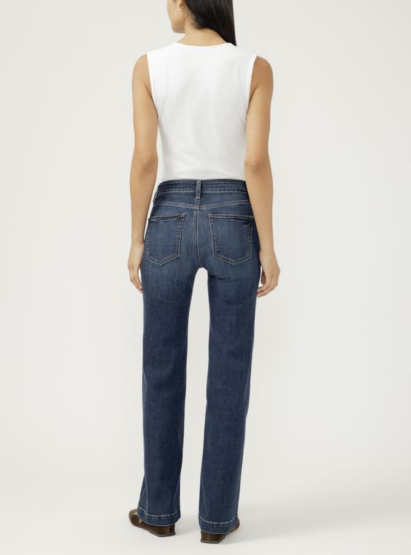 Silver Jeans Avery High Rise Luxe Stretch Trouser Leg  31I Jeans 374