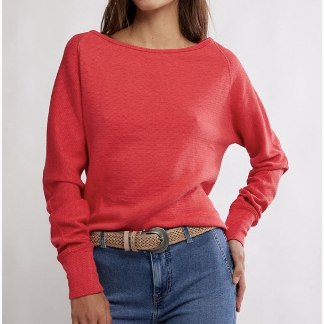 Free People Jess Longsleeve Salsa