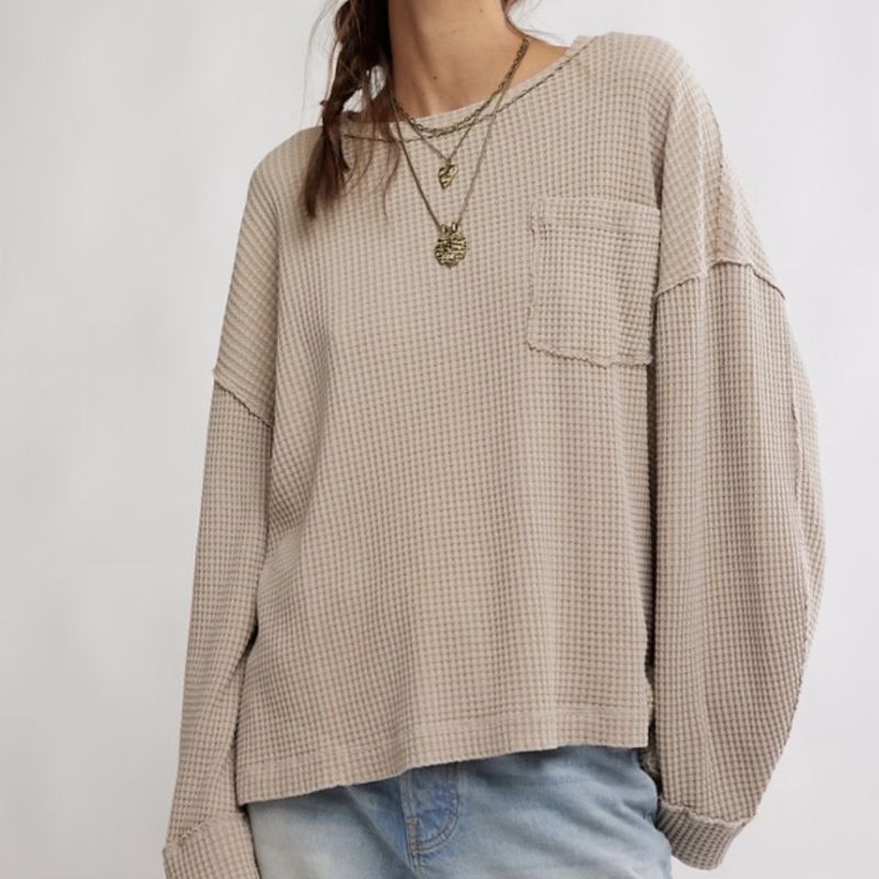 Free People Dawson Pocket Thermal Stone