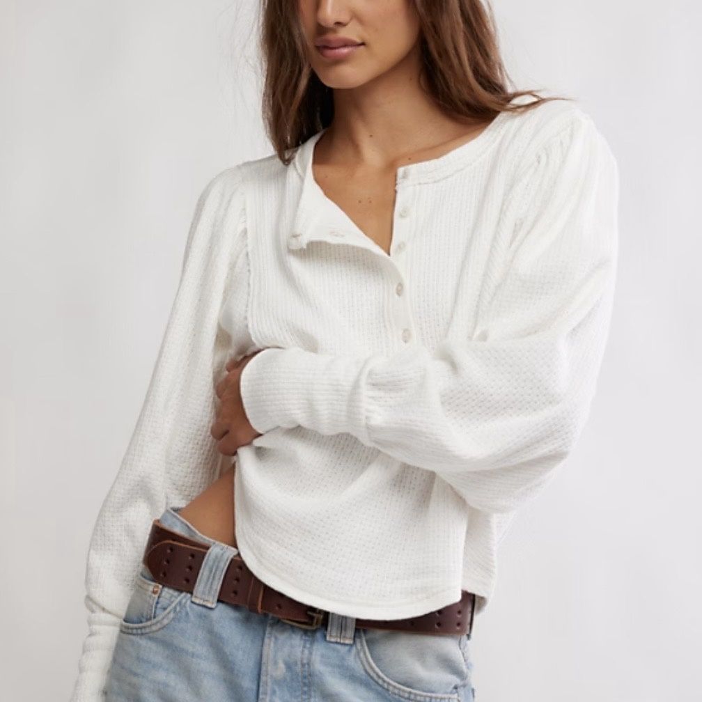 Free People Quinn Top Ivory