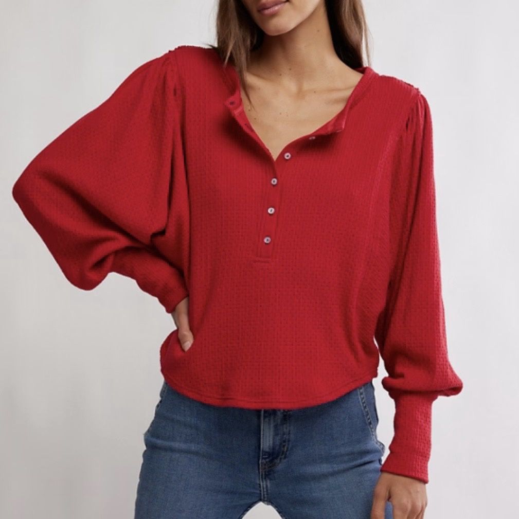 Free People Quinn Top Salsa