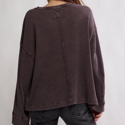 Free People Dawson Pocket Thermal Chocolate