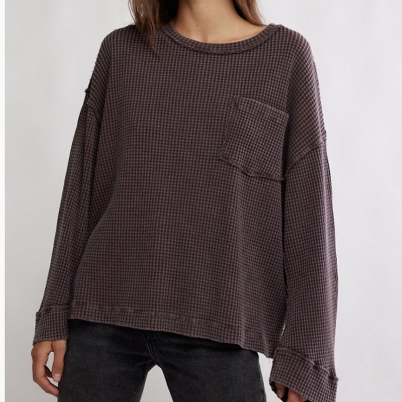 Free People Dawson Pocket Thermal Chocolate
