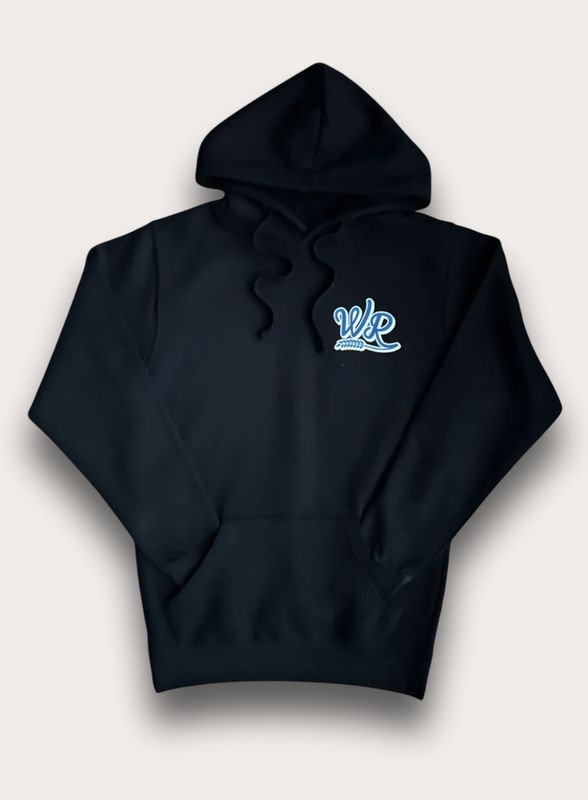 Whiskey Rd. BLACK TRIPLE DUB HOODIE