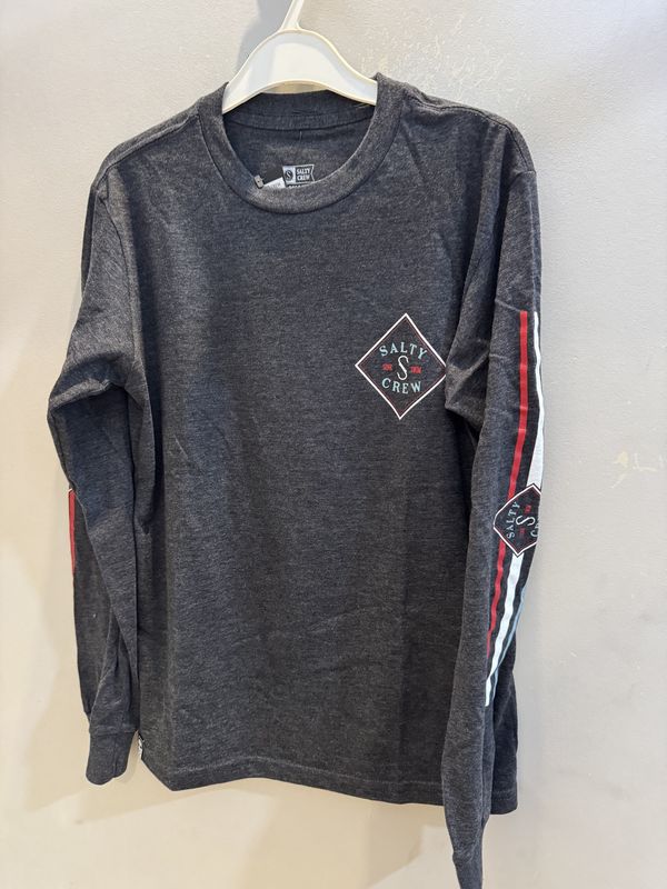 Salty Crew Tippet Color LS Charcoal