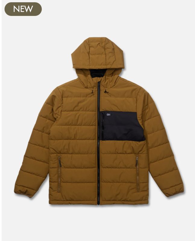 Salty Crew Barrier Hooded Jacket - Bronze Brown