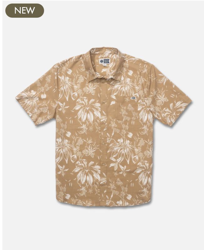 Salty Crew Drifter UV Button Up - Bronze Brown