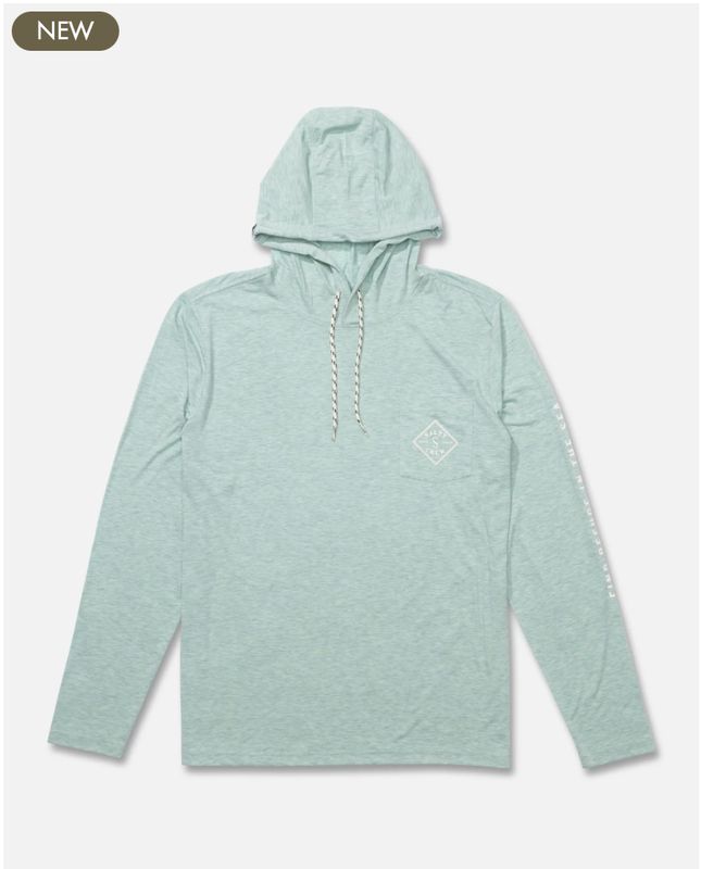 Salty Crew Tippet Pocket UV Hoodie - Marine