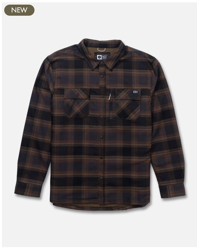 Salty Crew Fathom Tech Shacket - Phantom