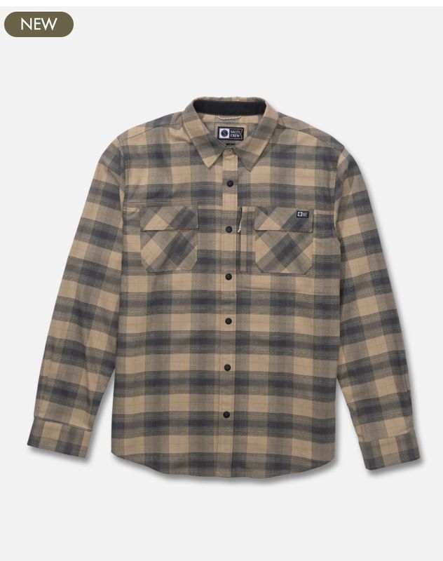 Salty Crew Fathom Tech Flannel - Khaki