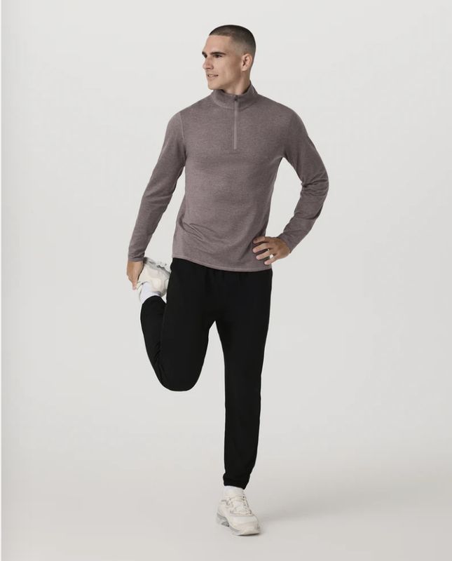 Vuroi Ponto Half Zip Mock Neck Huckleberry