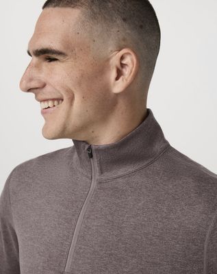 Vuroi Ponto Half Zip Mock Neck Huckleberry
