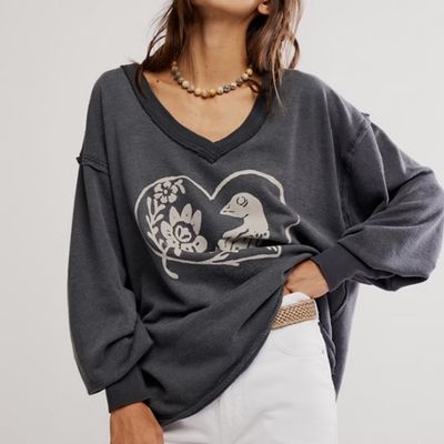 Free People WTF Venice V-Neck