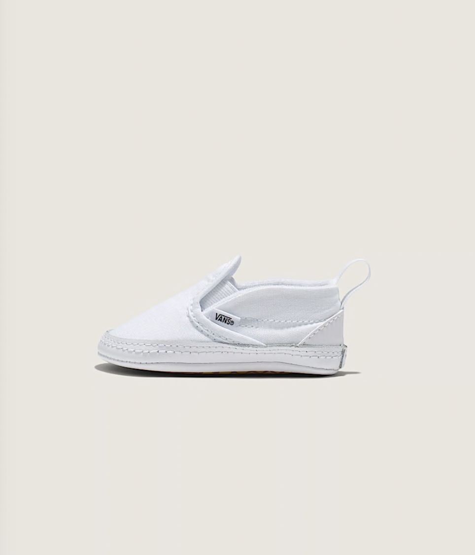 Vans Infant Slip-On V Crib Shoe True White