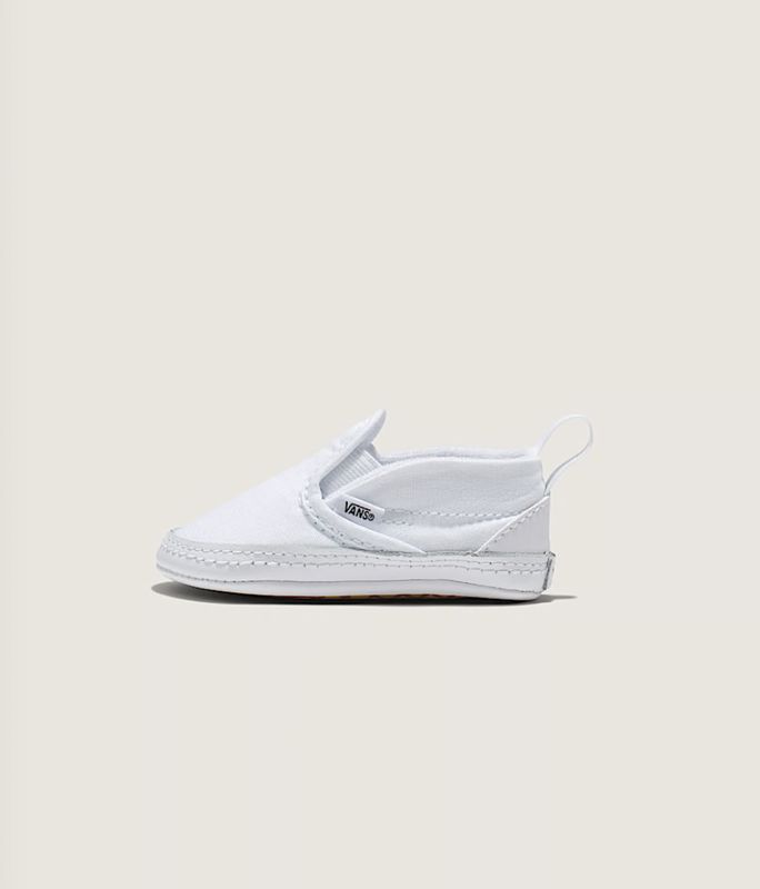Vans Infant Slip-On V Crib Shoe True White