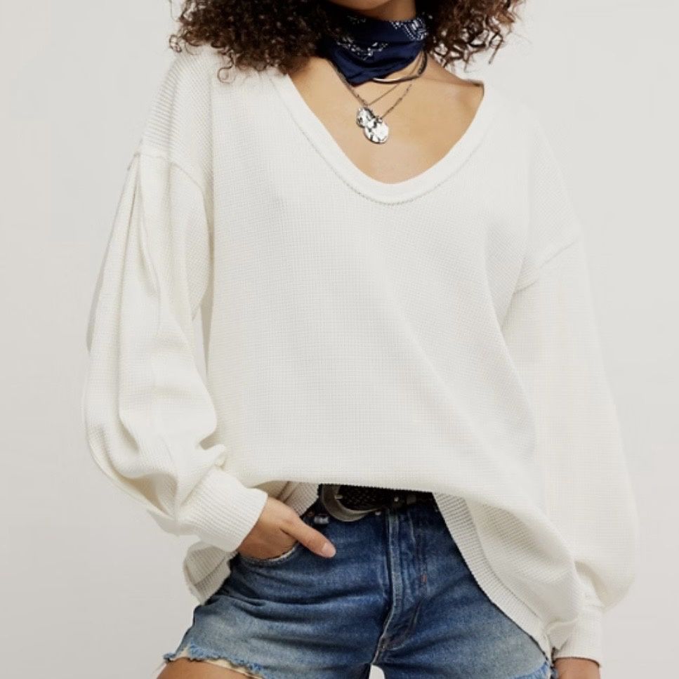 Free People Coast 2 Coast Thermal Ivory