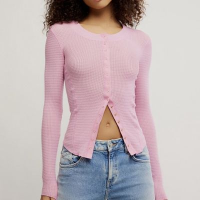 Free People Going Places Cardi Orchid Smoke