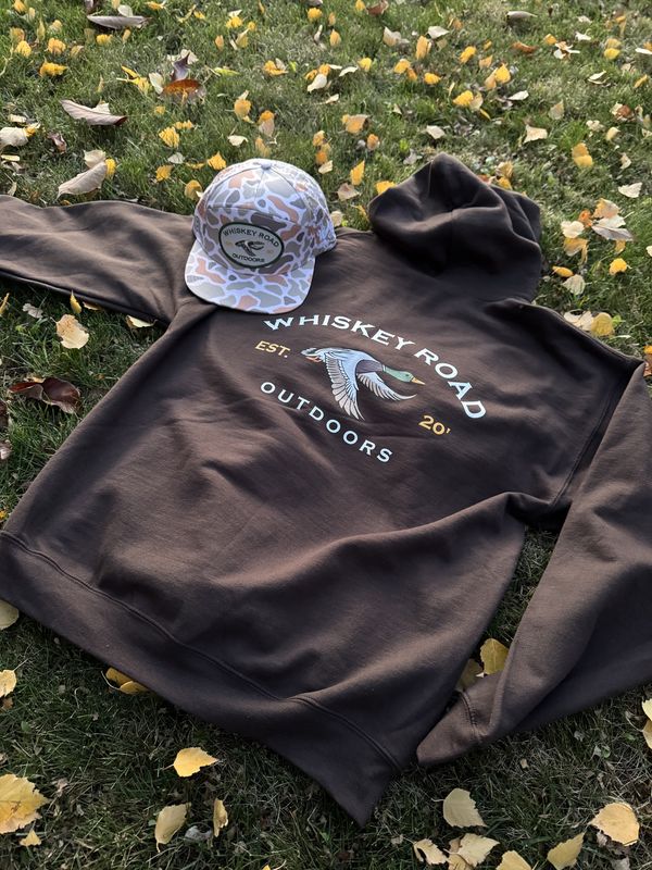 Whiskey Rd THE DUCKMAN HOODIE Brown